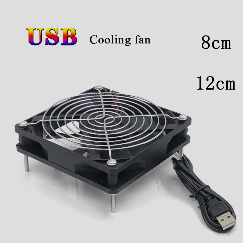 Pc Chassis - 8/12 cm 12 V USB-betriebener Computer-PC-Gehäuselüfter