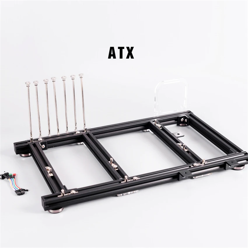 Aluminum Open Frame Test Bench Water Cooling - 1PC ATX PC Test Bank Aluminium