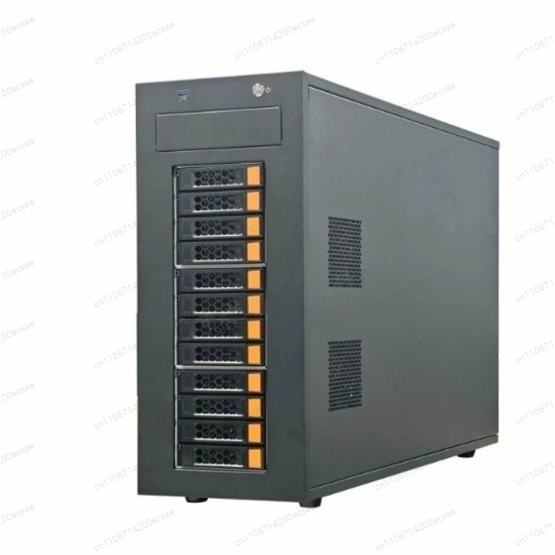 Atx Case - 12-Bay Hot-Swap-Servergehäuse, Unterstützt ATX-Motherboard NAS-Speichergehäuse für