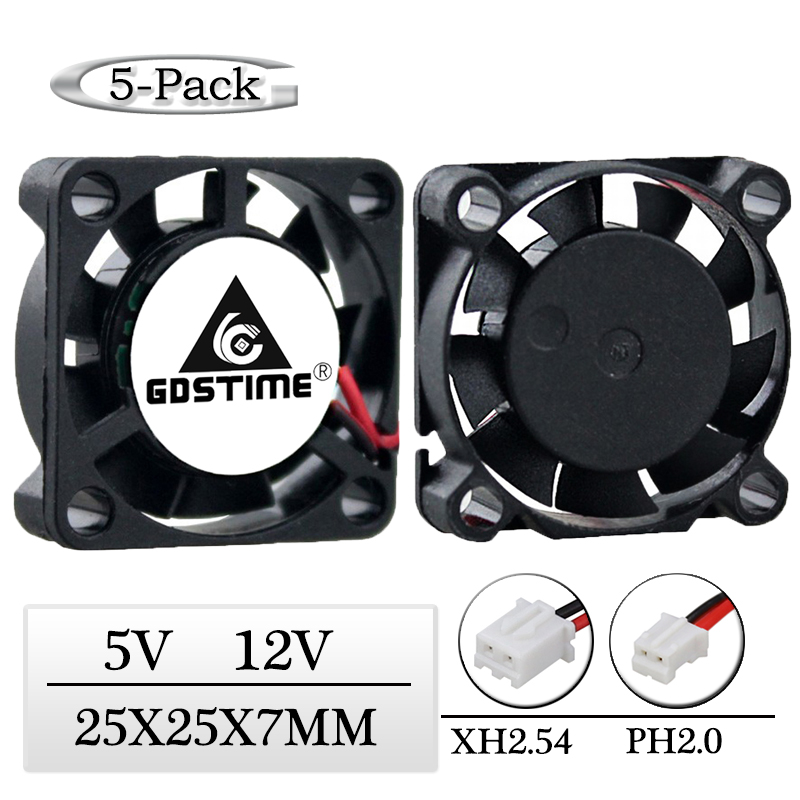 5Pcs Gdstime 5V 12V 25mm x 25m – Case Fans Bewertung und Preis